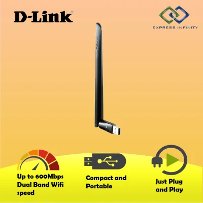 D-Link DWA-172 WiFi Receiver AC 600Mbps Dual-Band High Gain USB Adapter