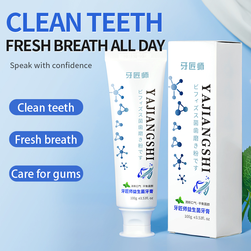 Kem đánh răng hunmui Dentist's Choice Probiotic (100g, xanh phiên bản màu trắng)