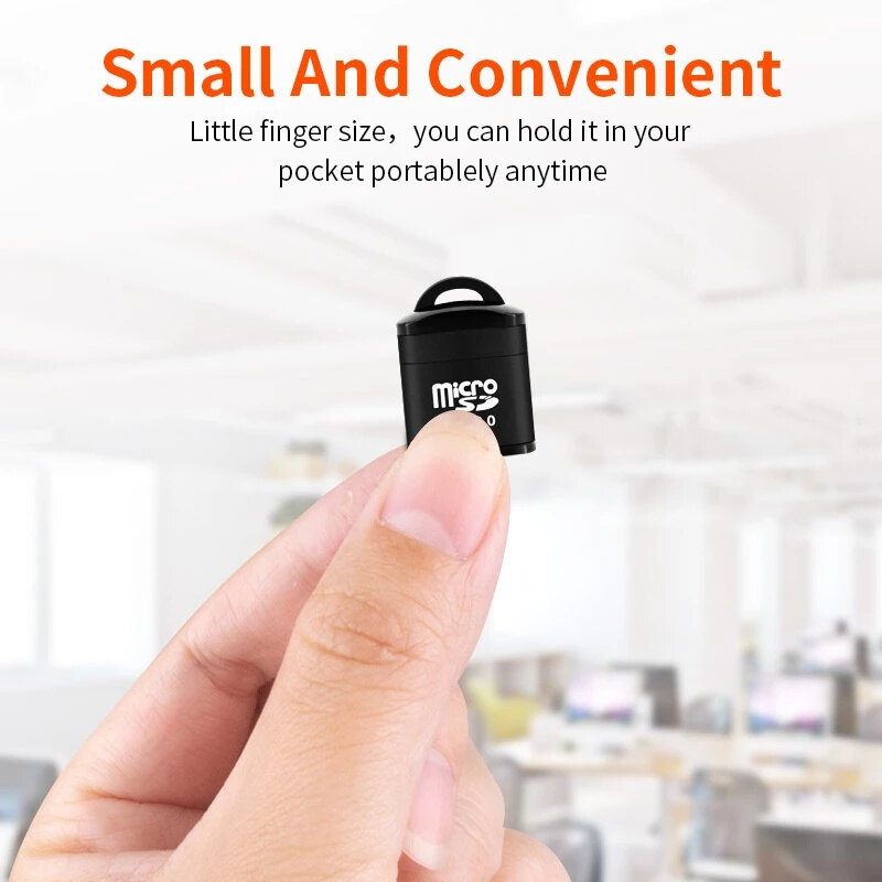 Đầu Đọc Thẻ USB 2.0 Tốc Độ Cao Mini Bộ Chuyển Đổi Thẻ Nhớ TF Micro SD Cho Máy Vi Tính Máy Tính Xách Tay Máy Tính Xách Tay Đầu Đọc Thẻ Micro SD Xe Hơi