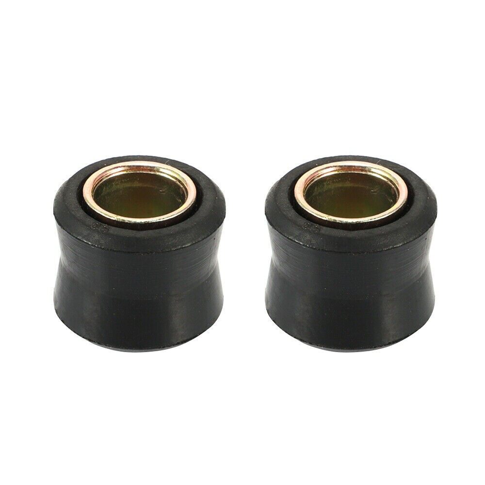2pc12MM Motorcycle Rear Shock-Absorber Rubber Bush Suspension Universal Black