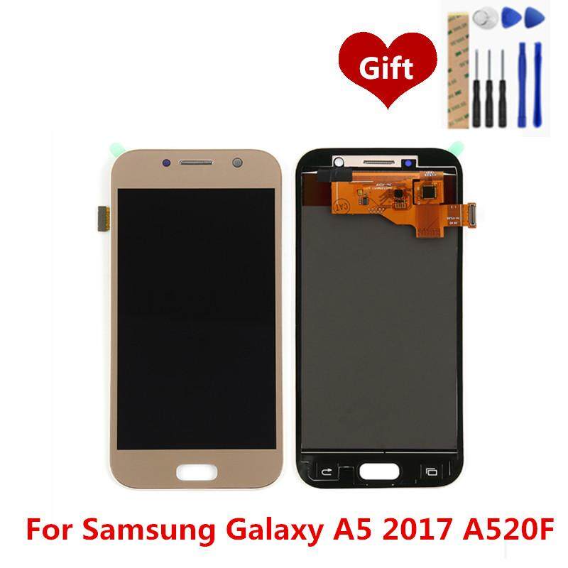 List Harga Samsung Galaxy A5 2017 Termurah Agustus 2019 9 Untuk Samsung Galaxy A5 2017 A520F Layar LCD Digitiser Lengkap LCD Layar Sentuh Panel Perakitan Pengganti Suku Cadang 5.2 Inch