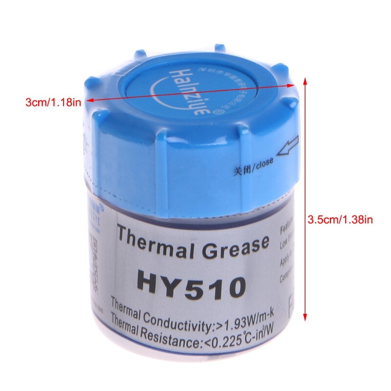 【New Arrival】 10G HY510 Thermal Grease Compound Silicone CPU Heat Sink Cooling Paste Gray