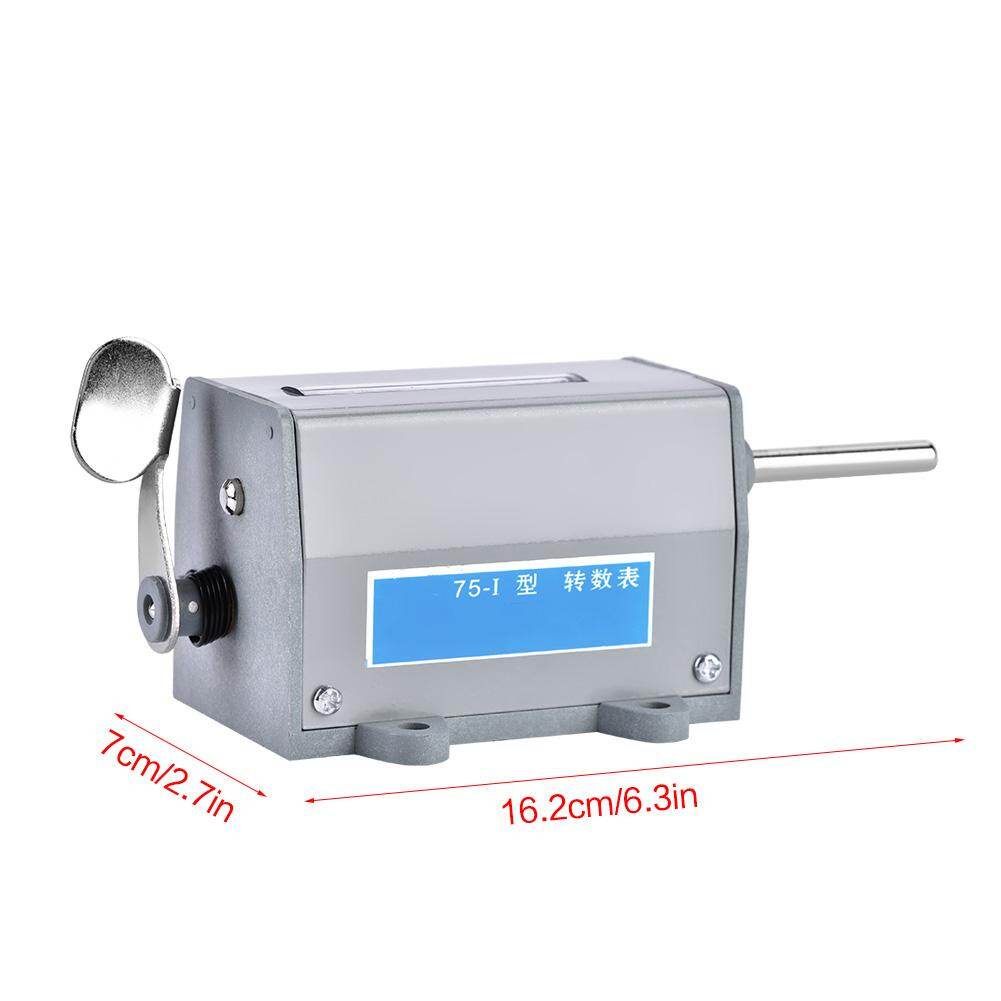 chasoee 75-I 5 Digits Display Mechanical Resettable Rotary Revolution Counter