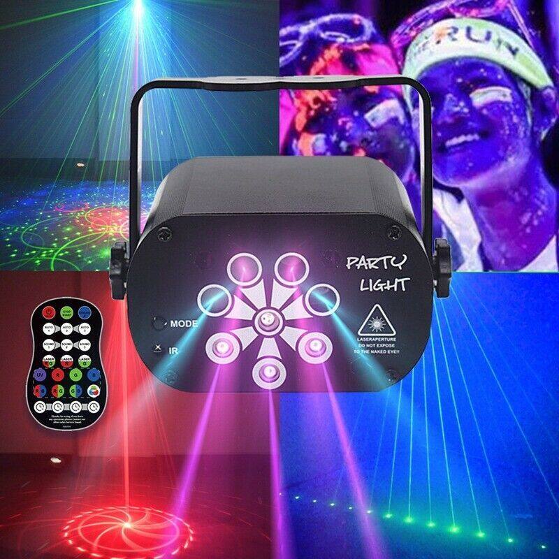 Đèn Led Chiếu Laser Sân Khấu Tiện Dụng RGB Họa Tiết 60/120 Chương Trình Phát Sáng Sàn Nhảy Sạc USB, Dành Cho Tiệc Tại Nhà Sàn Nhảy DJ KTV