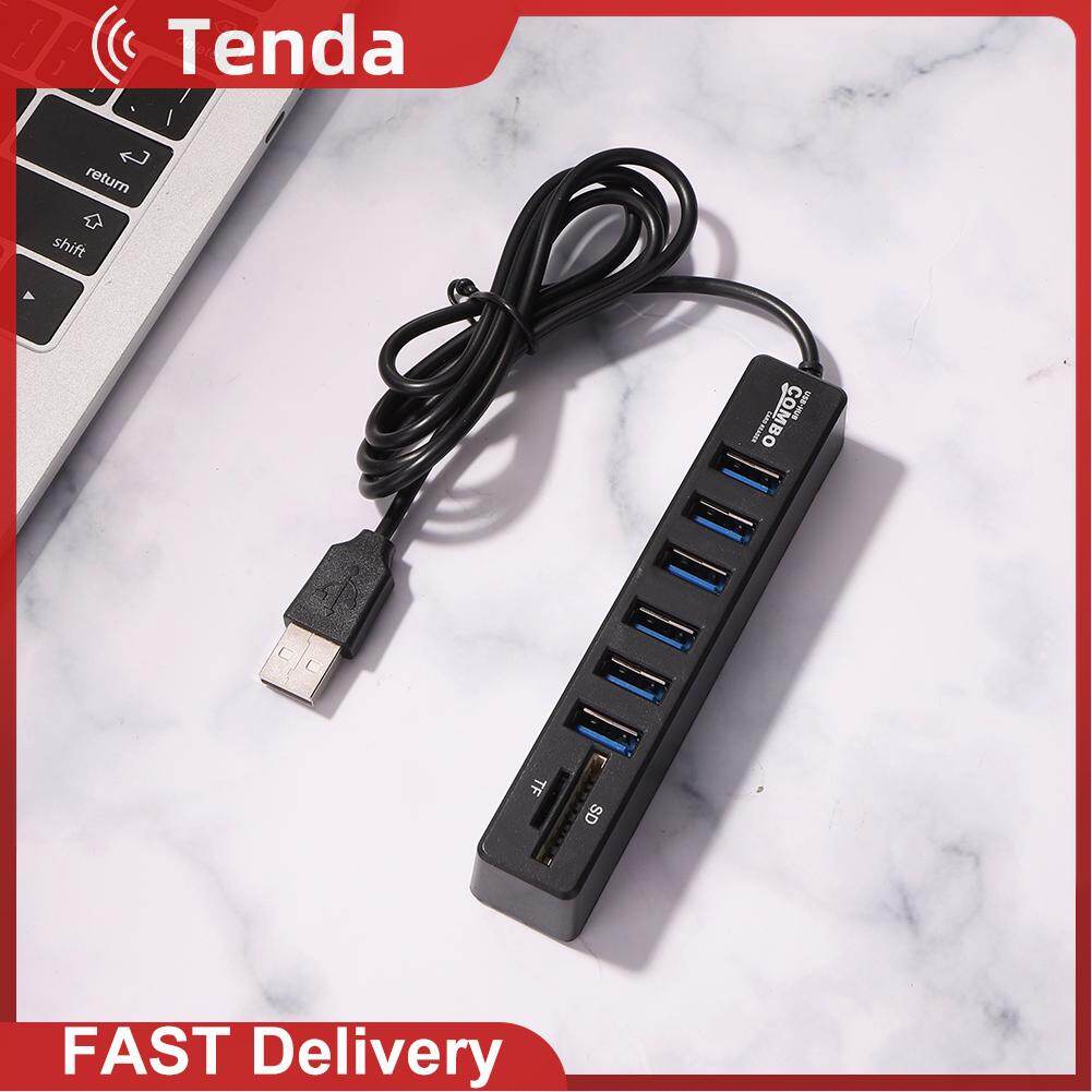 Bộ Chuyển Đổi HUB Đa Năng USB 2.0 Nhiều USB 5/8 Cổng Bộ Chia Ổ Cắm Chia Nguồn USB USB Đầu Đọc Thẻ Cho Máy Tính Xách Tay Máy Tính Để Bàn