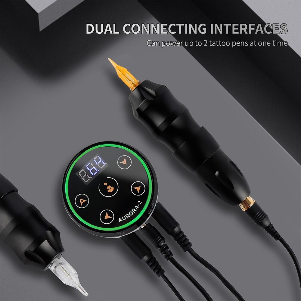 foreverlily Ta ttoo Pen Power Supply Dual Connecting Interfaces Stable Performance With LCD Screen Power Supply