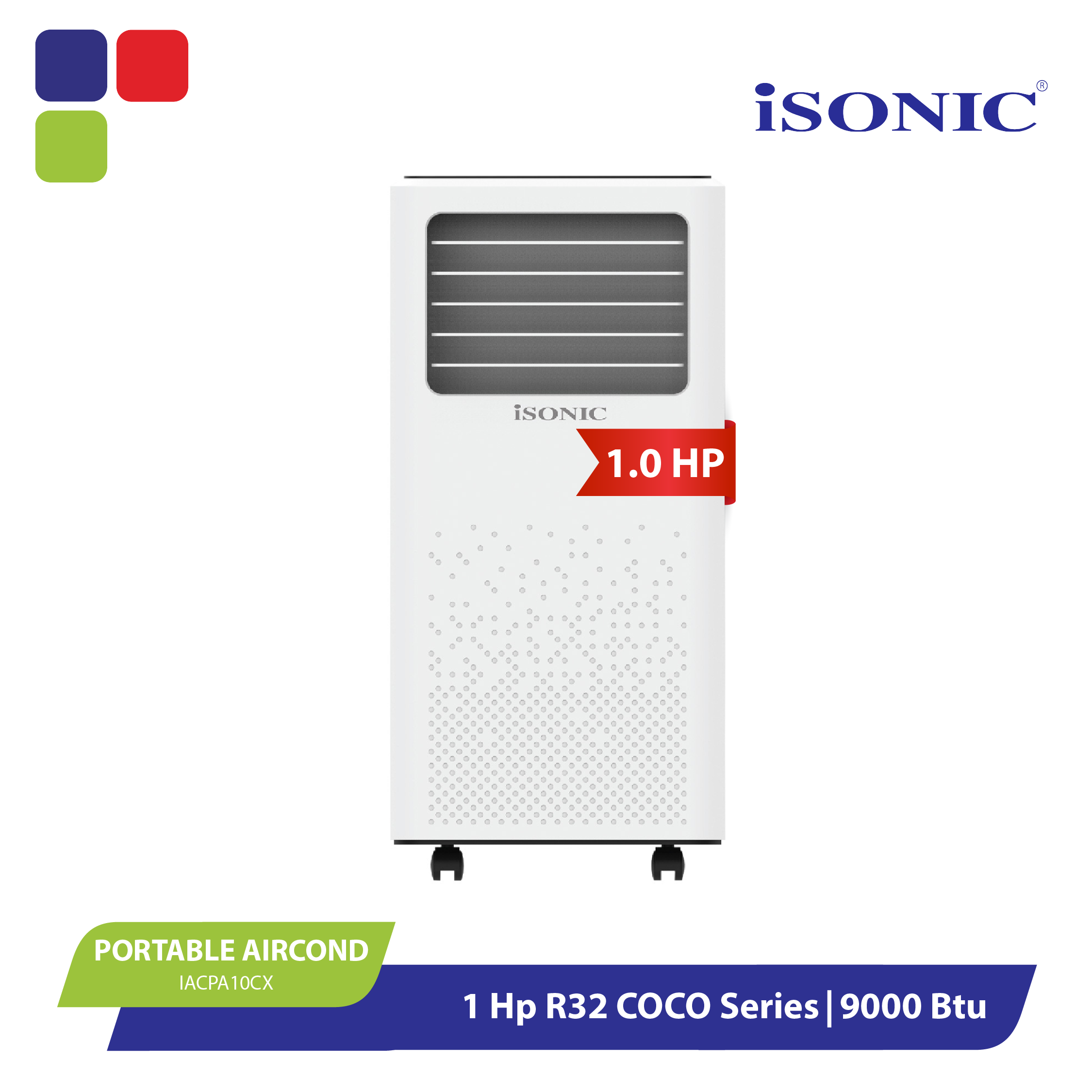 ISONIC PORTABLE AIRCOND 1.0HP R32 COCO SERIES IACPA10CX Lazada