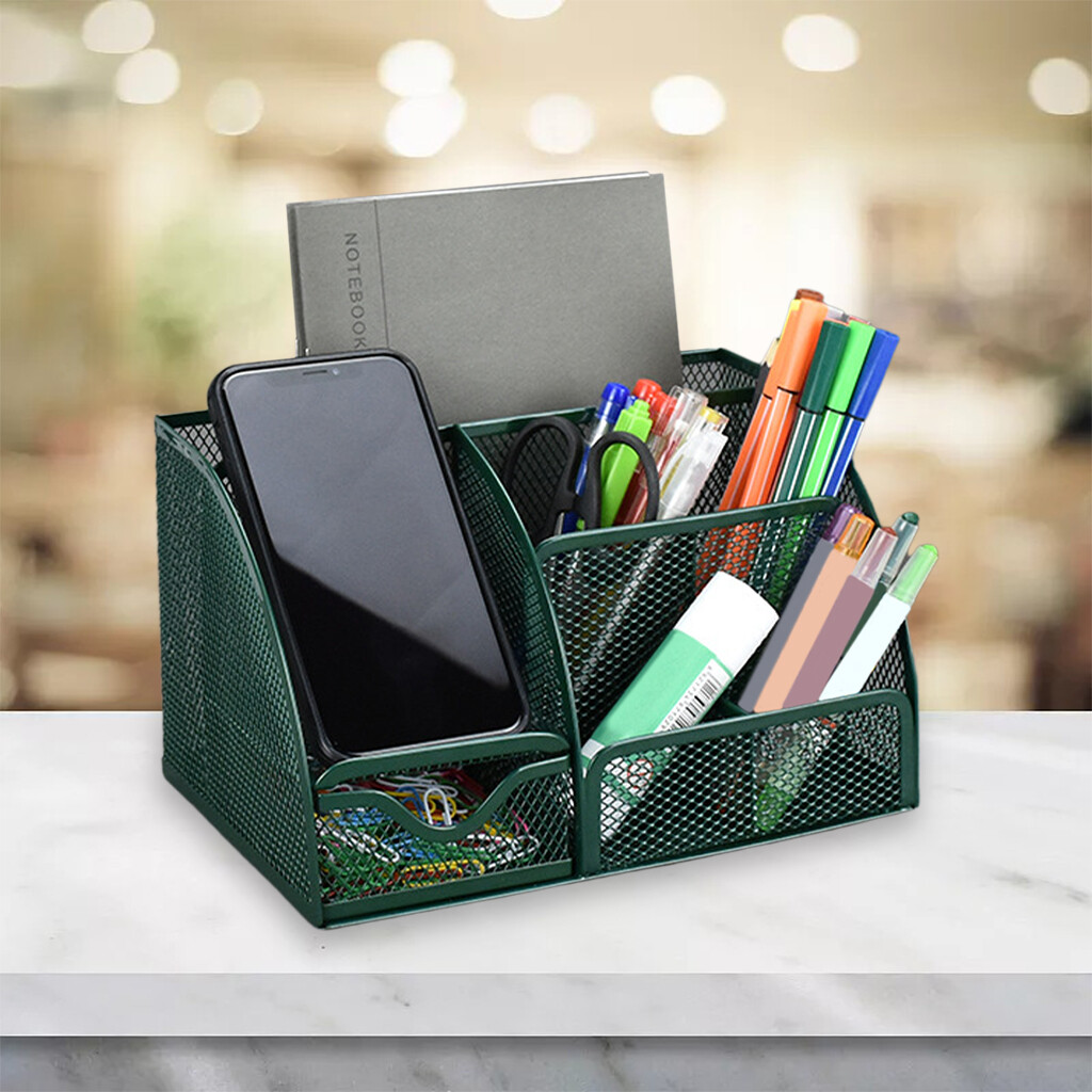Moon Doris Multifunction Desktop Pen Pencil Holder for Home School Supply 22x14x13.5cm