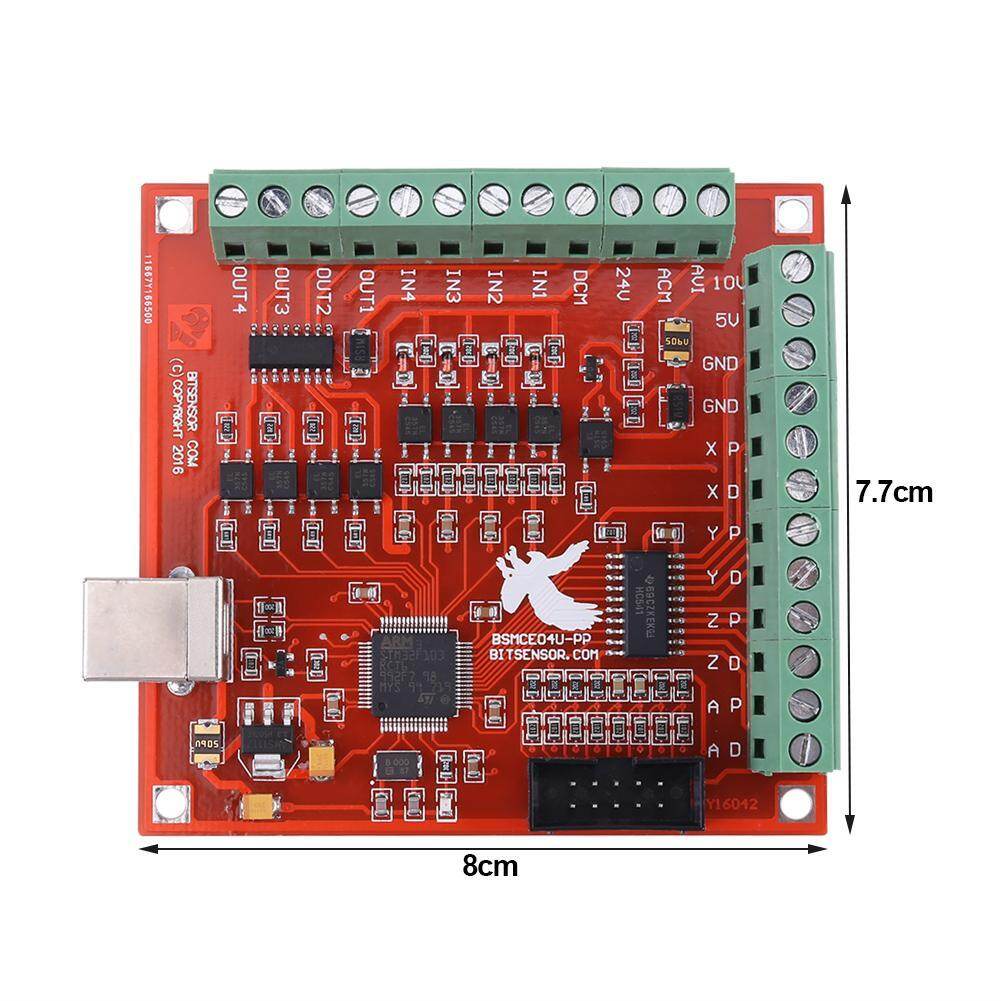 USB MACH3 100Khz Motion Controller Card Breakout Board for CNC Engraving