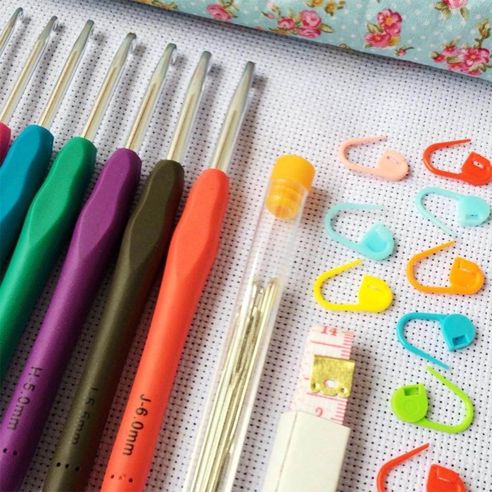 Bộ kim đan bằng nhôm Alloet 14 chiếc cầm tay Blossom Mall-INTL