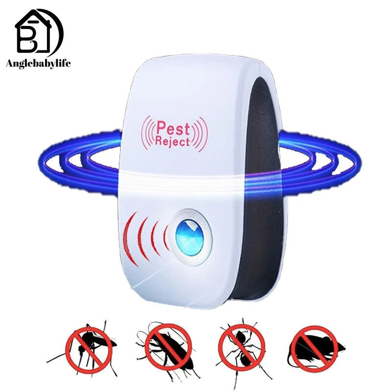 Ultrasonic Cockroach Mosquito Repeller Home Repellent Device Pest Exterminator