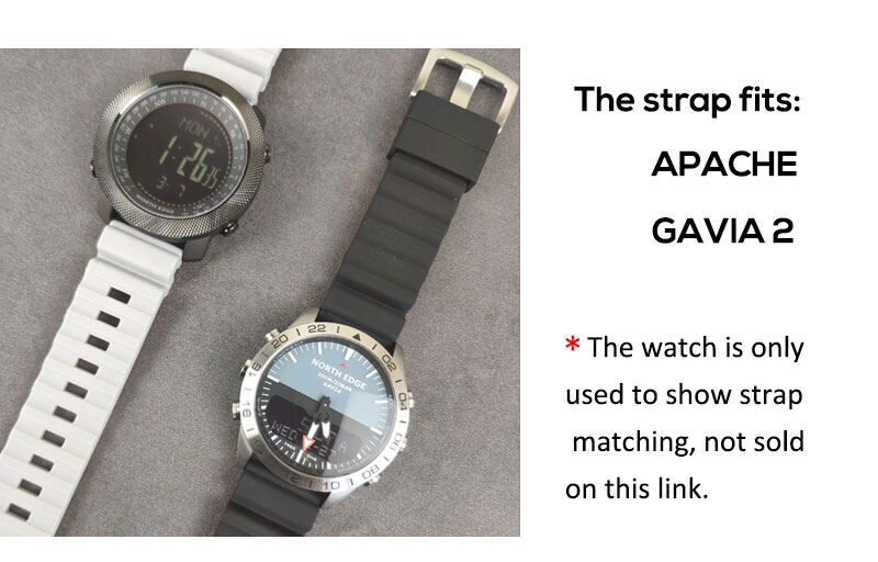 NORTH EDGE 24mm Silicone Strap For Apache3/ Gavia2/Range5