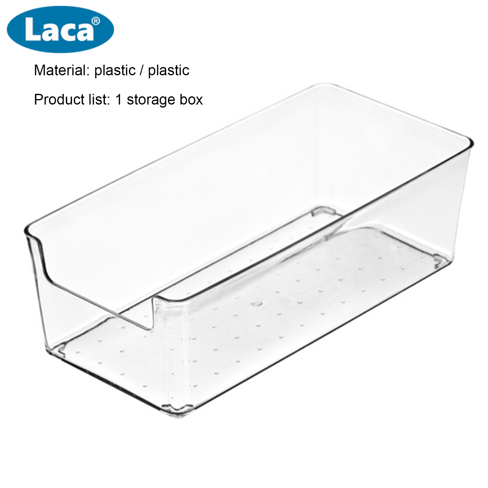 Laca Multi-purpose Sturdy Drawer Storage Case Plastic Practical Large Capacity Drawer Storage Box for Home