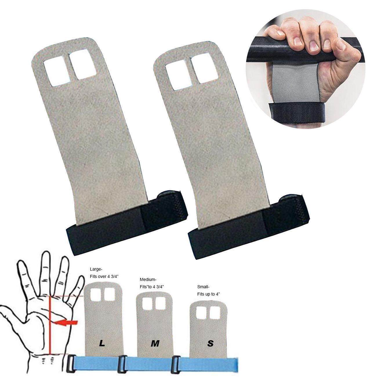 1 Pair Crossfit Gym Training Gymnastics Protective Leather Palm Protector Grip Pull Up Hand