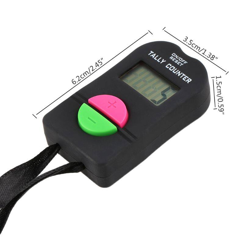 ✪【Fine5-Store】【Available】 Electronic Hand Clicker Counter 0-9999 Digital Tally Counter LCD Display Compact