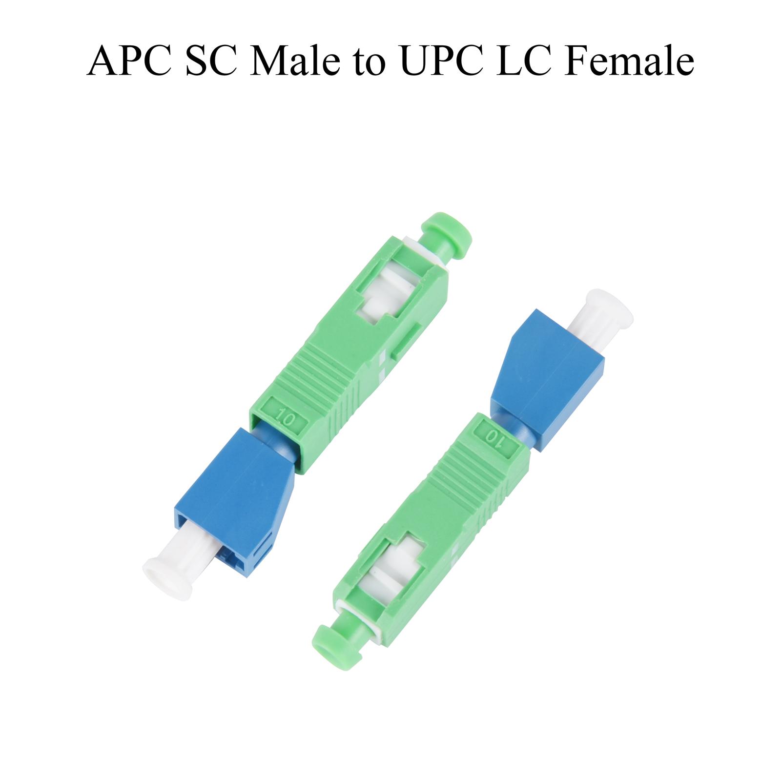 5pcs fiber optic apc/upc fc/lc/sc/st male/female to apc/upc upc lc/sc/fc/st female adapter single-mode multimode om3 converter connector