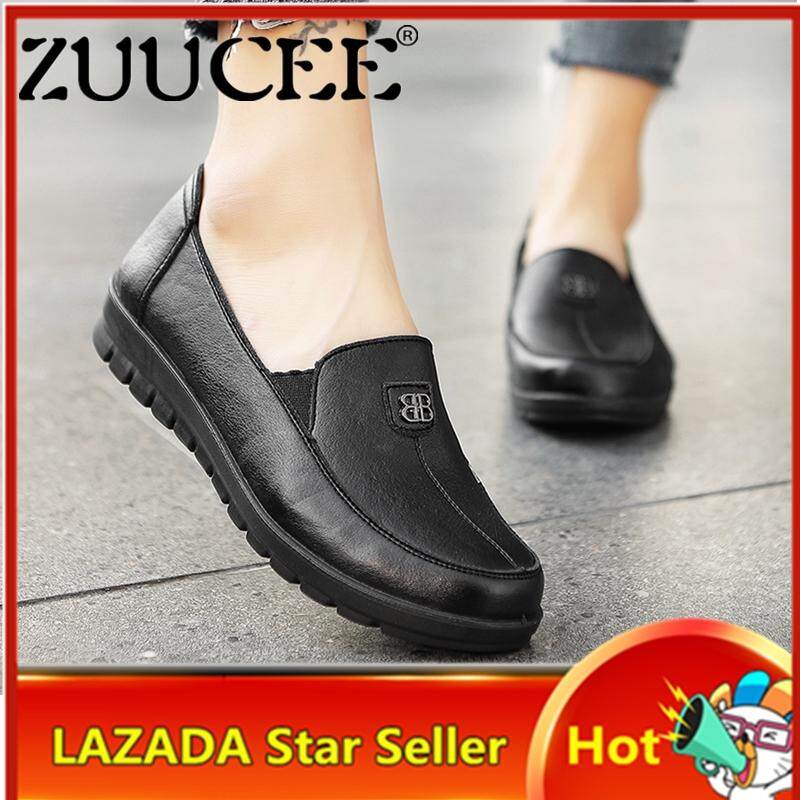 ZUUCEE Giày Lười Đế Bằng Thời Trang Giày Mềm Cho Mẹ Giày Thuyền Cổ Thấp