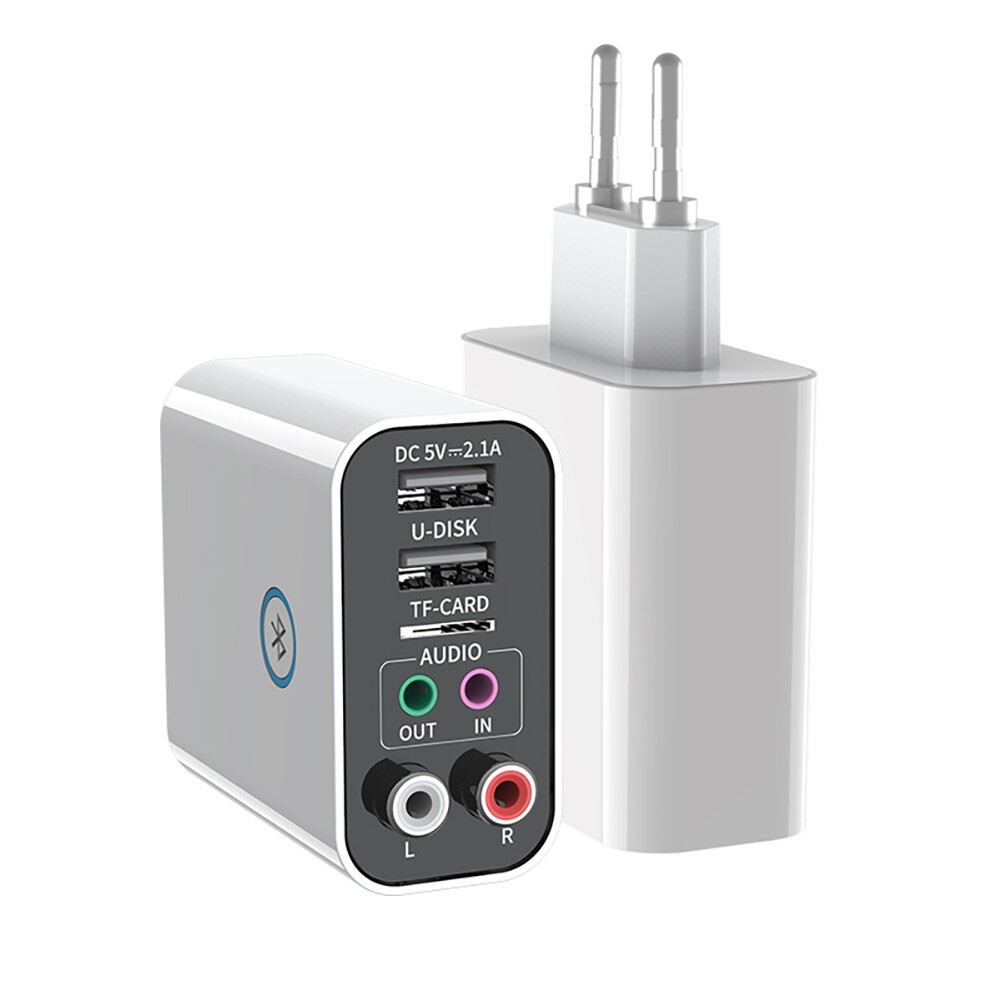 K16-remote Control Version 2-in-1 Bluetooth-compatible 5.0 Adapter 3.5mm Wireless Audio Receiver Transmitter App Control Usb Charger