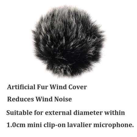 MeiYang Universal หนีบไมโครโฟนแบบไร้สาย Furry กระจกขนสัตว์กระจกรถยนต์กันลม Muff นุ่มสำหรับ SONY RODE BOYA Lapel หนีบไมโครโฟน 5 มิลลิเมตร
