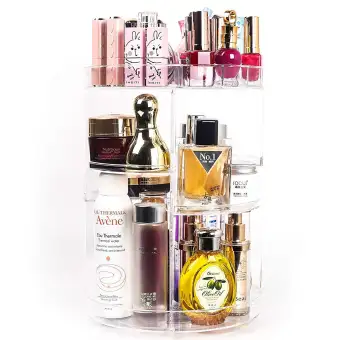 360 Rotating Makeup Organizer Diy Adjustable Makeup Carousel