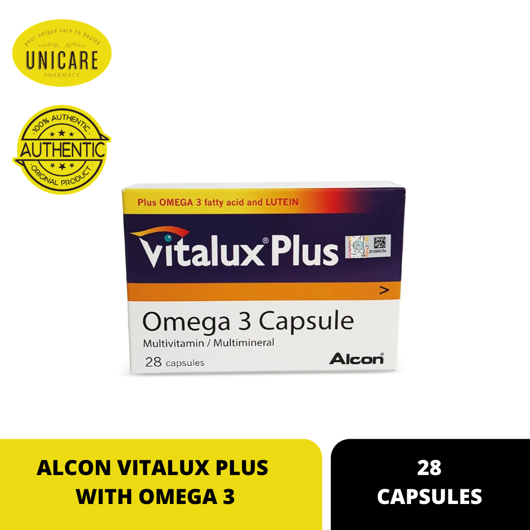 VITALUX PLUS OMEGA 3 28 CAPSULES Allinone Eyes & Vision Supplement