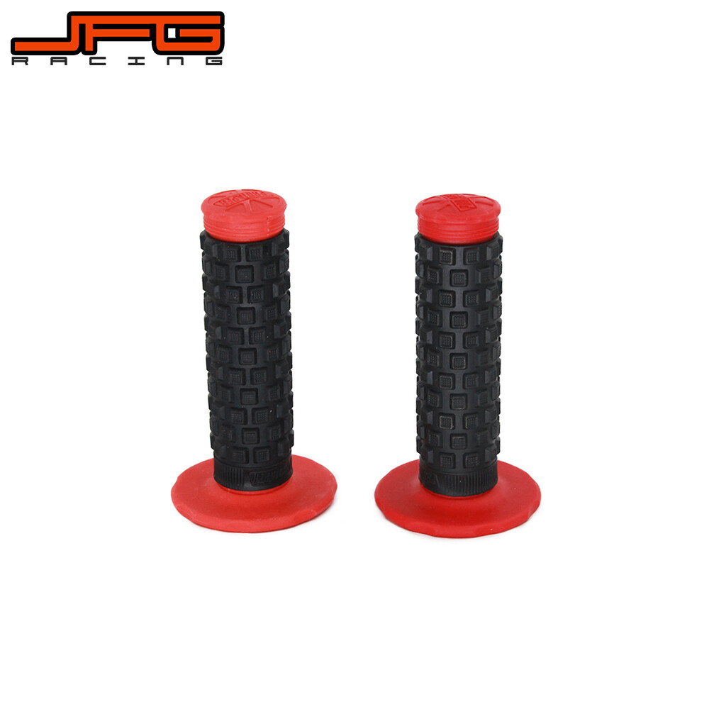 JFG Racing Red Universal Motorcycle Pro Taper Gel Rubber Handle Bar Grips Pit Dirt Bike Motorcross Motorbike Parts Accessories
