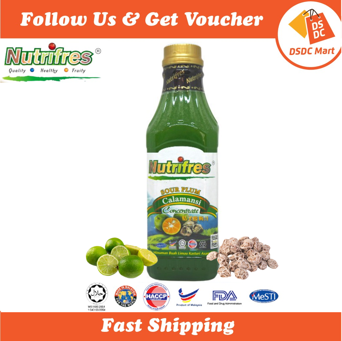 Nutrifres Calamansi Fruit Juice Concentrate / Cordial 1000g Lazada