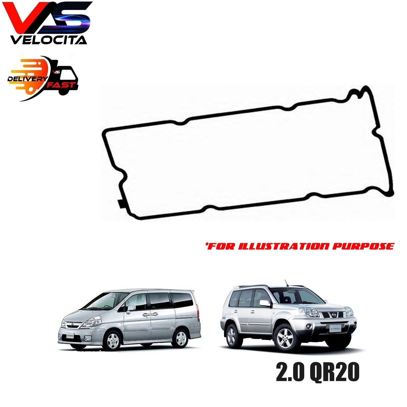 VALVE ROCKER COVER GASKET NISSAN XTRAIL T30 SERENA C24 2.0 QR20 (132708H301) Lazada