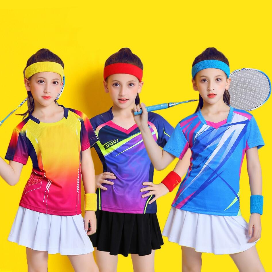 new Kid Badminton Suit Short sleeve Girls Tennis Shirt Skirtt Sets Girl  Ping Pong Clothes Child Volleyball Kits Sportswear Clothing Badminton Outfit  For Girls Gymnastics Outfits For Girls - Lazada | Lazada PH