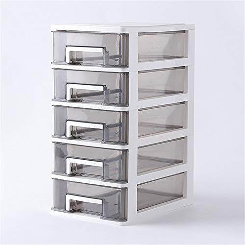 Shozafia 5 Tier Clear Desk Organizer With Drawers Plastic Desktop Shozafia 5 Tier Clear Desk Organizer