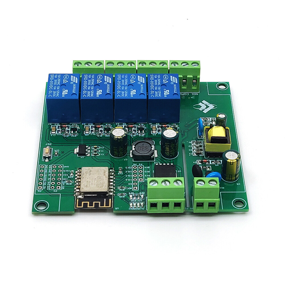 SeasBoat ESP-12F ESP8266 AC/DC Bảng Phát Triển Mô-đun Rơle 4 KÊNH WIFI