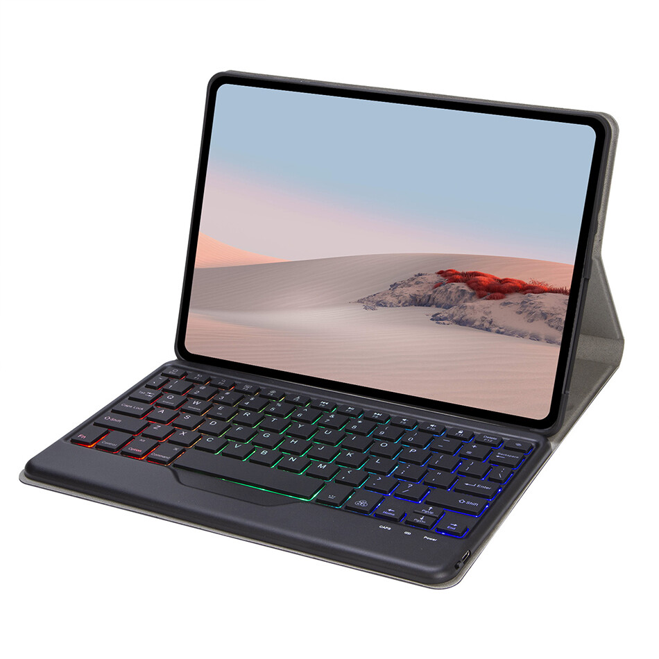 IFarcase Ốp Da Lật Bàn Phím Có Đèn Nền Cho Surface Go Ốp Thông Minh Nam Châm 2021 Cho Surface Pro 4 5 6 7 Ốp Bàn Phím