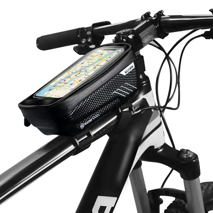 Cycling Road Bike MTB Bicycle Front Tube Bags Zipper Storage Pack Frame Bag