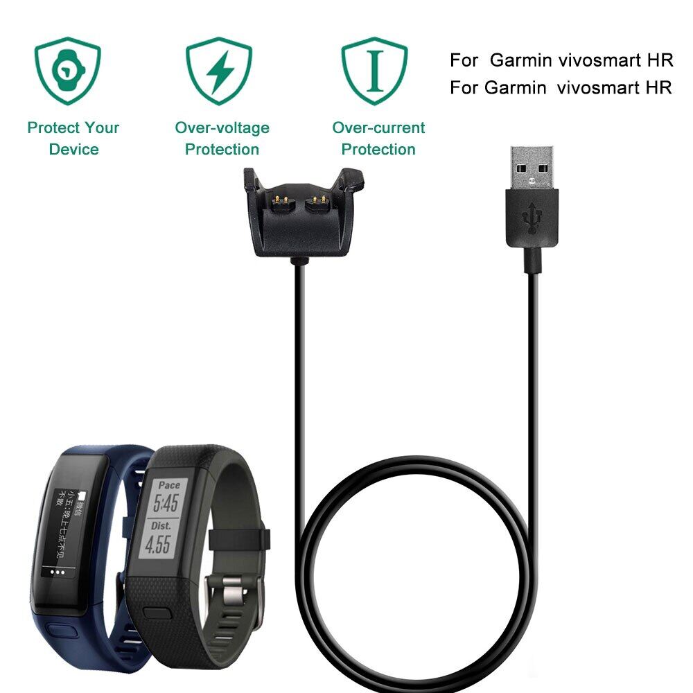 VEB46Y USB Charger Adapta For Garmin Approach X40 Smart Watch Wireless Charging CableFor Vivosmart HR HR+ Accessories