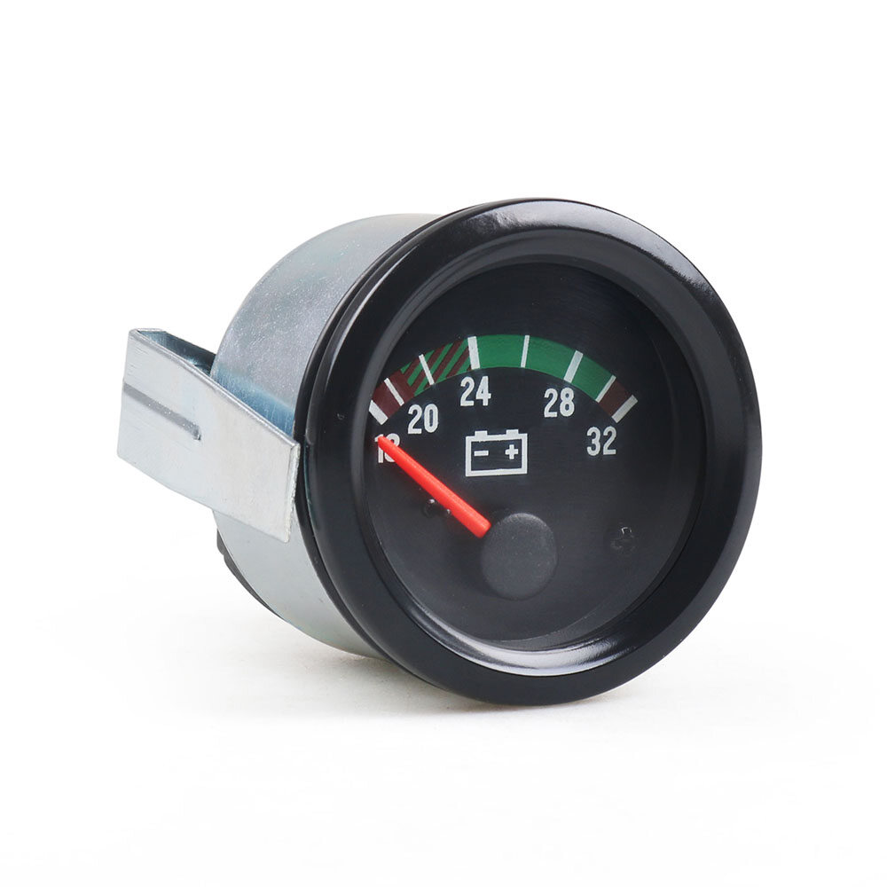 2'' 52mm Car Voltmeter 18-32V Pointer 24V Volt Gauge Voltage Meter Yellow Light Car Meter