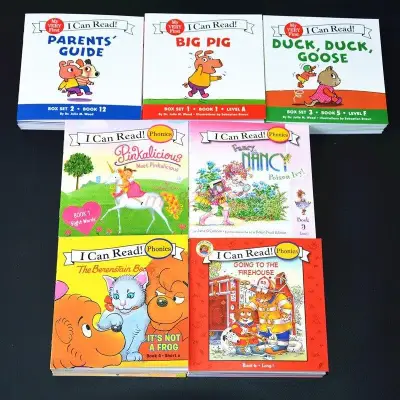 I Can Read 84 English Story Picture Books Phonics Book Illustrated Cartoon Leaning Reading Baby Cognitive Pocket Books for Kids Children Gifts