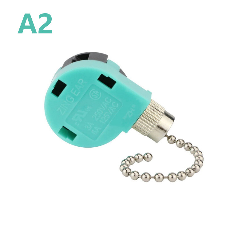 Eioce Ceiling Fan Switch 3 Speed 4 Wire ZE-268S6 Fan Pull Chain Speed Control Switch