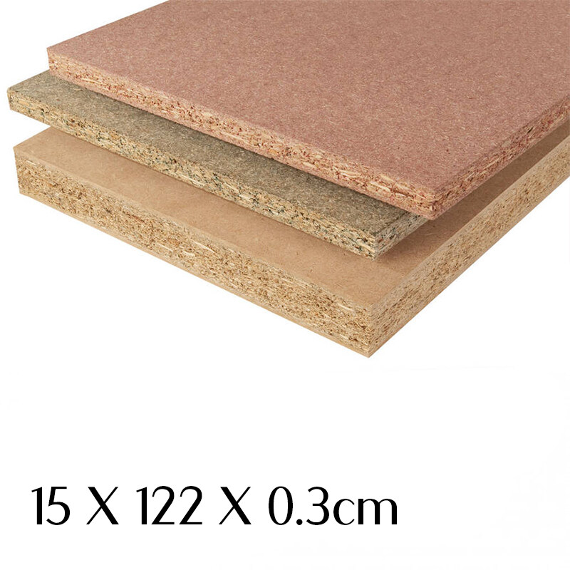 LH 3MM DIY Shiplap Board Papan Shiplap MDF Slat Wall Brick Board Panel