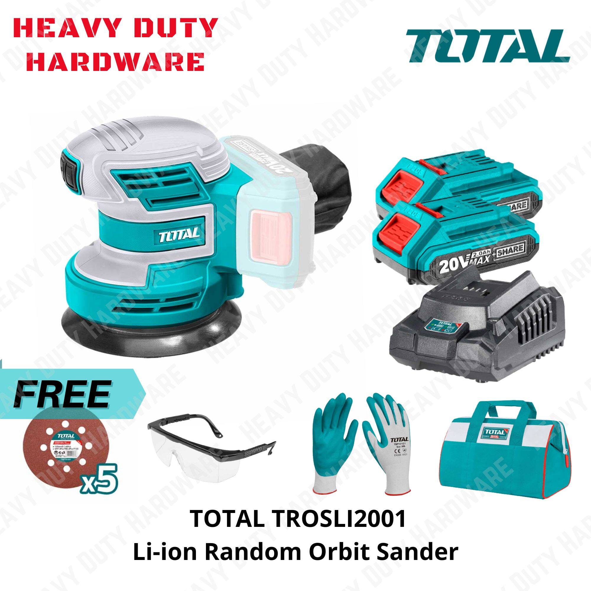 TOTAL Cordless Sander 5 Inch Orbital Sander Machine TOTAL Combo Car