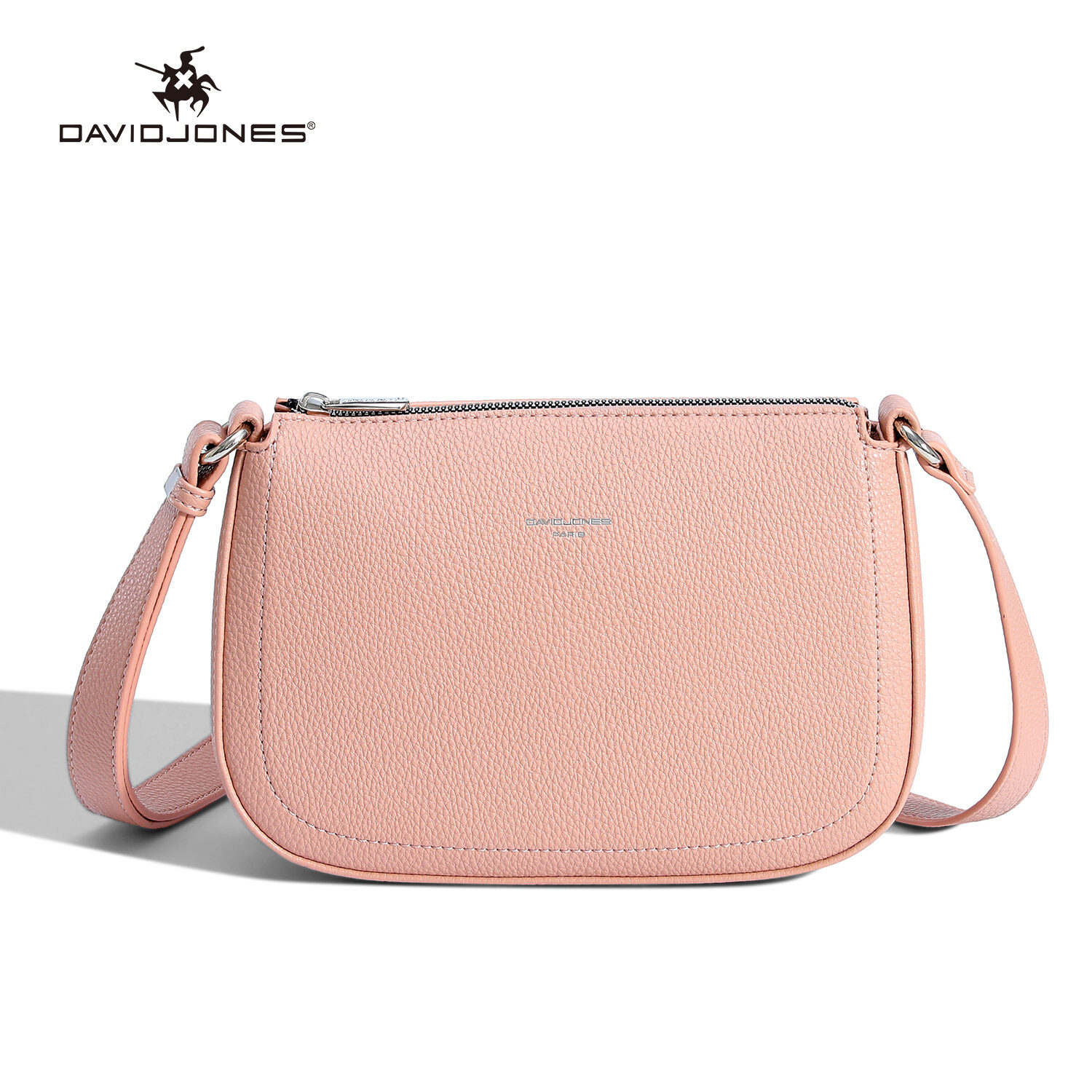 David Jones Paris women crossbody bag pu leather female handbag small lady shoulder bag