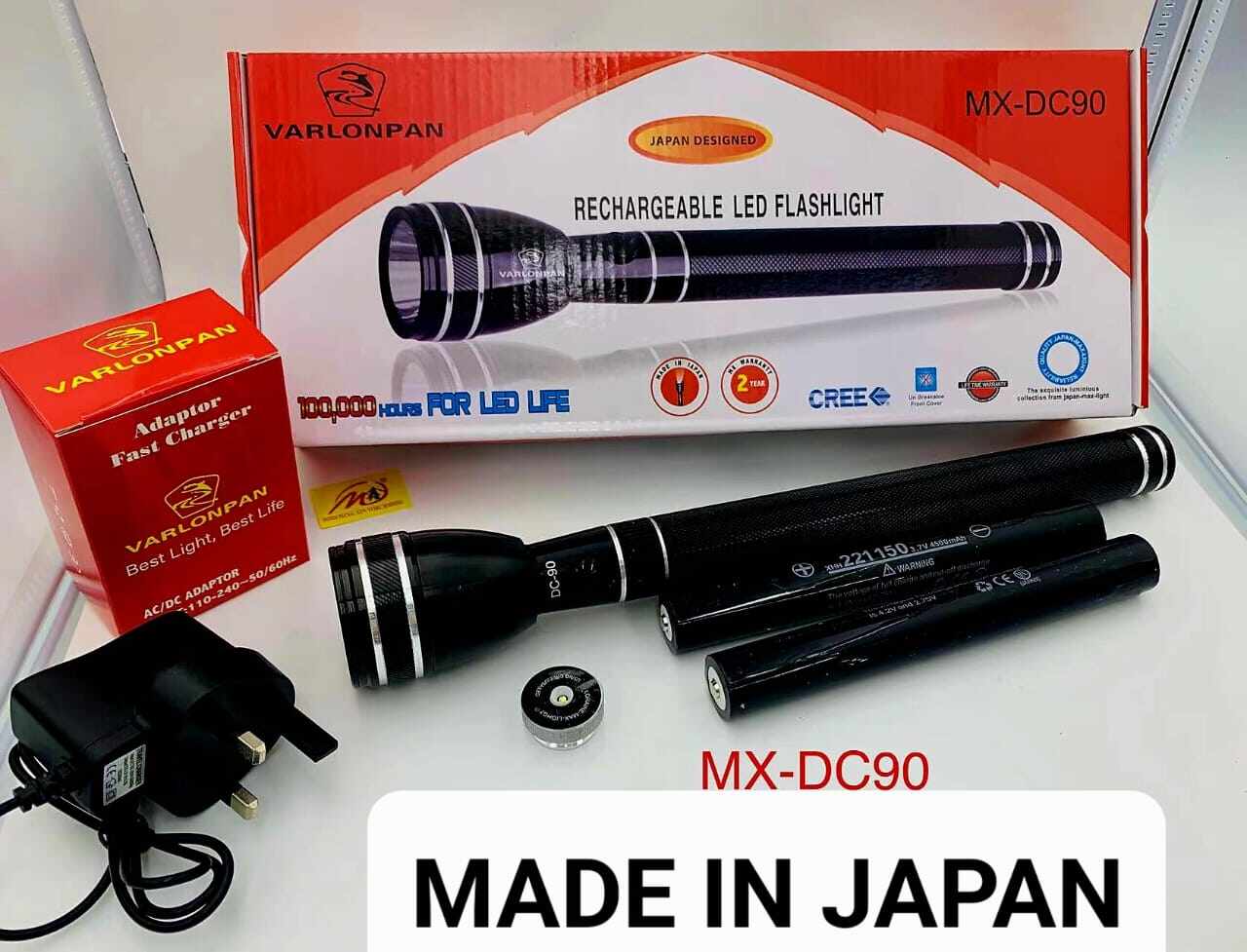 Japan Torch Light All Size Ready Stock (100 real photos ) Fast Charger