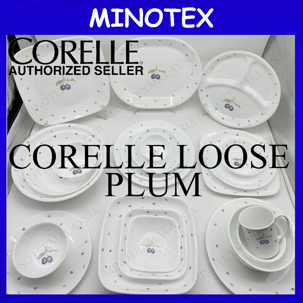 Corelle Loose Plum (Divided Plate/Dessert Bowl/Soup Plate/Serving