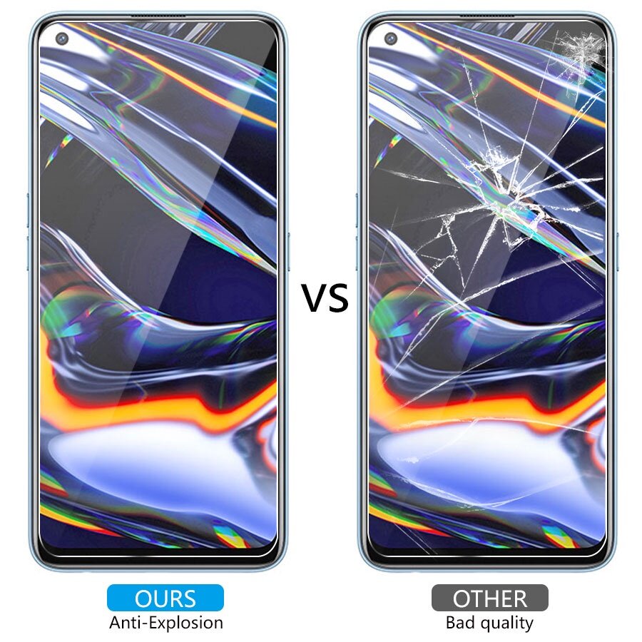 3-in-1 Kính cường lực cho Realme 8 7 6 5 3 Pro C3 C11 C12 Mặt trước và mặt sau và ống kính máy ảnh Bảo vệ màn hình bằng kính cường lực Phim PPF
