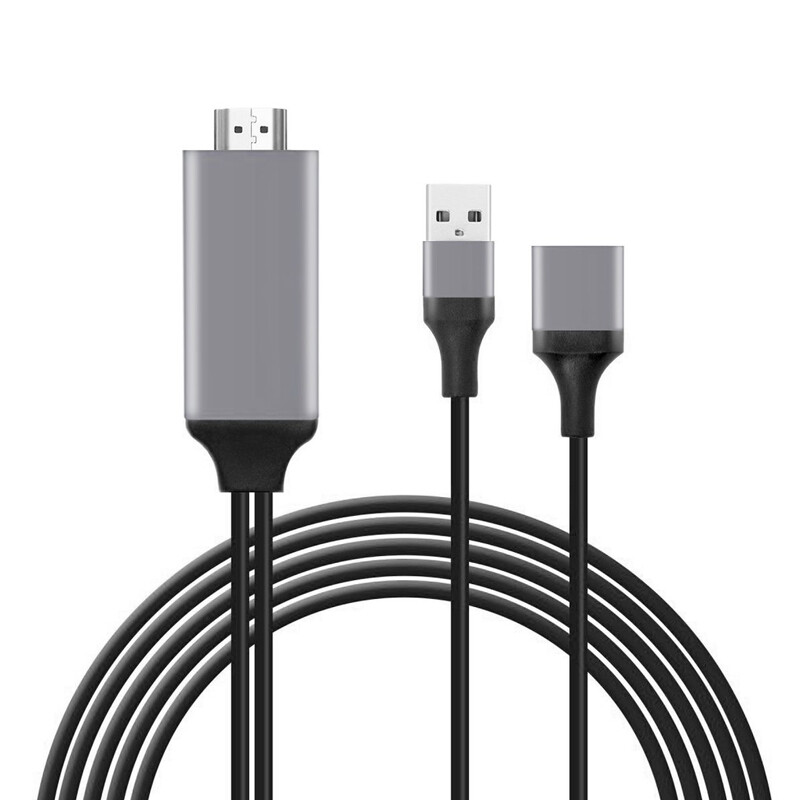 HDMI Cable For Phone to TV Universal cable 1080P HDMI Mirroring Adapter AV HD TV For iPhone iPad / Android Phone 1M