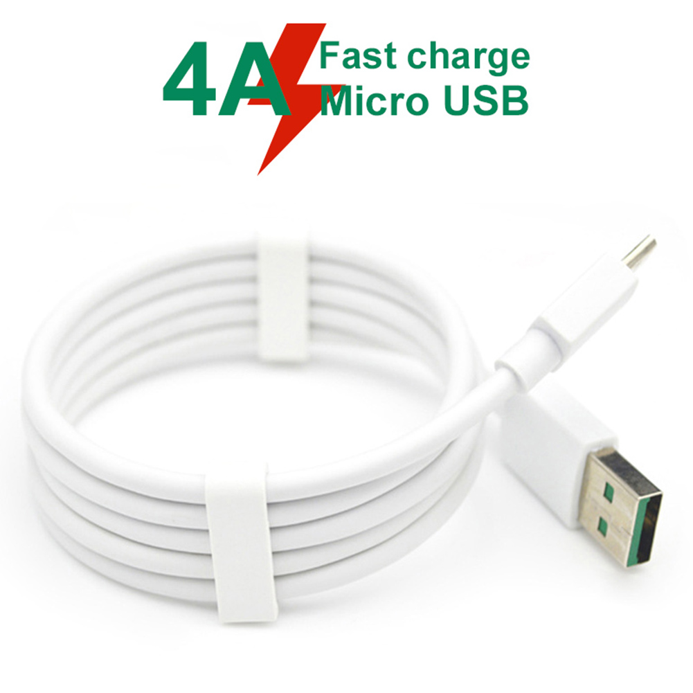 1m 4a fast charge micro usb charging cable data sync cord for oppo vooc android