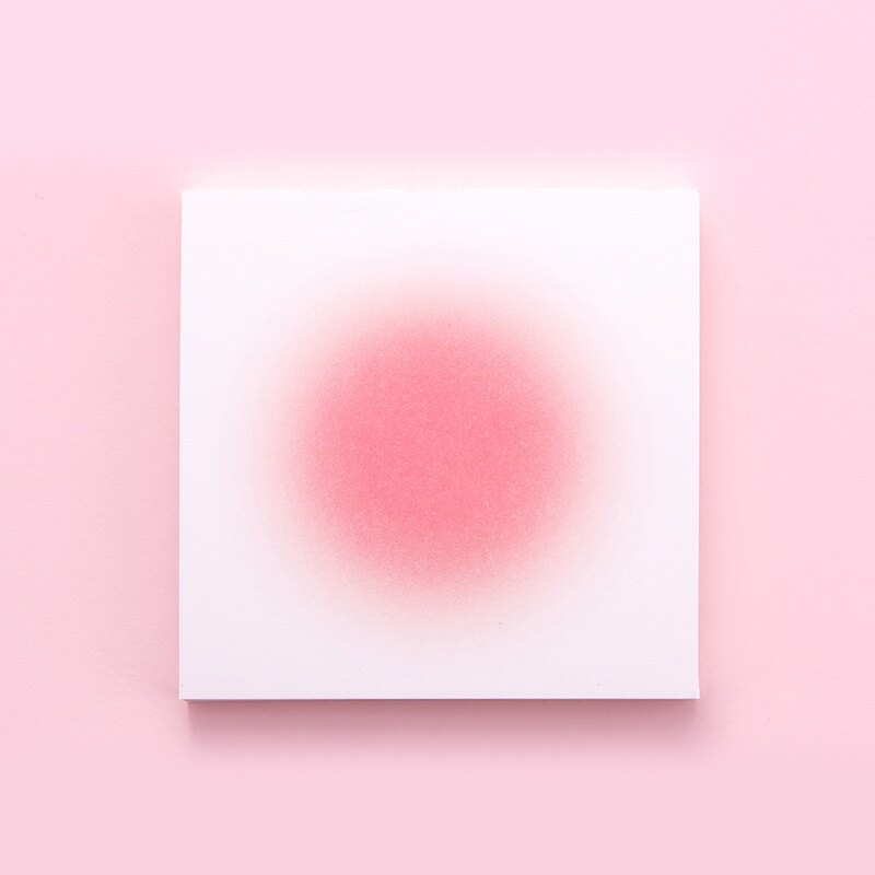 50 Sheets Gradient Pink Series Sticky Notes Student Portable Memo Pad