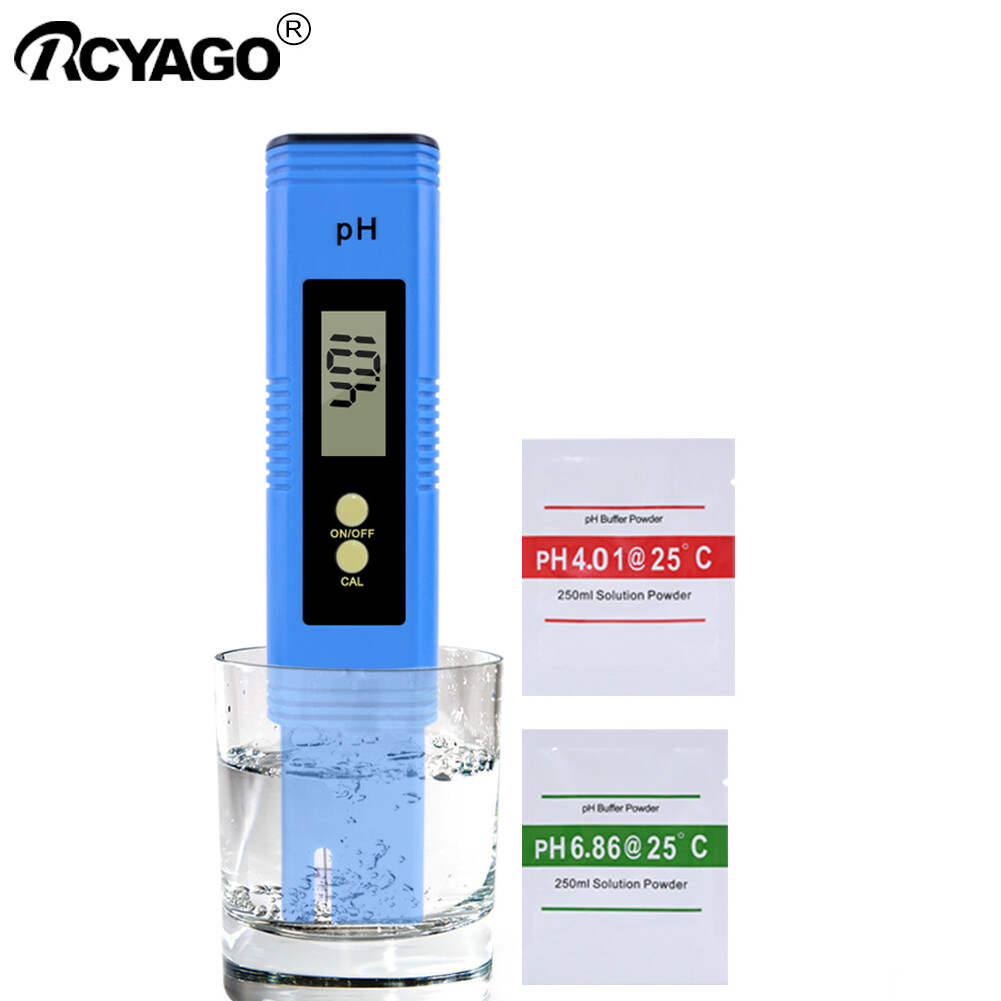 RCYAGO Newest LCD Digital PH Meter Pen Water Quality Tester With Retail Box