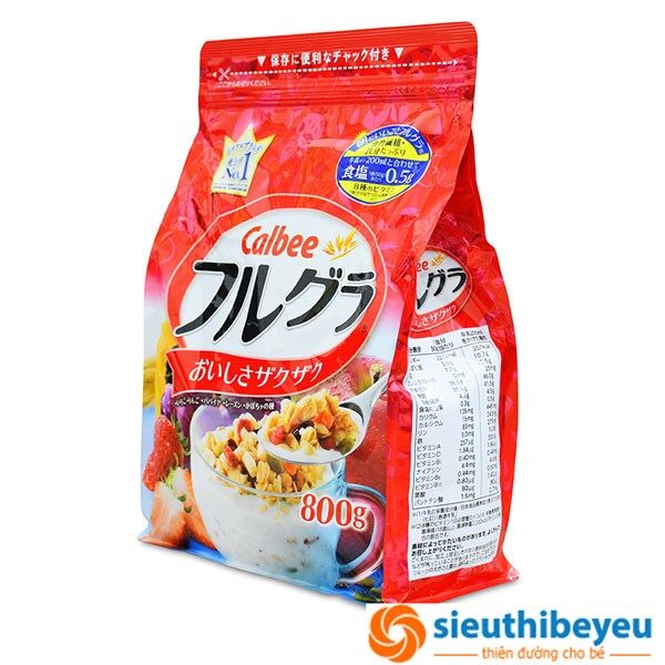 NGŨ CỐC NHẬT CALBEE 750G  date 12-2023