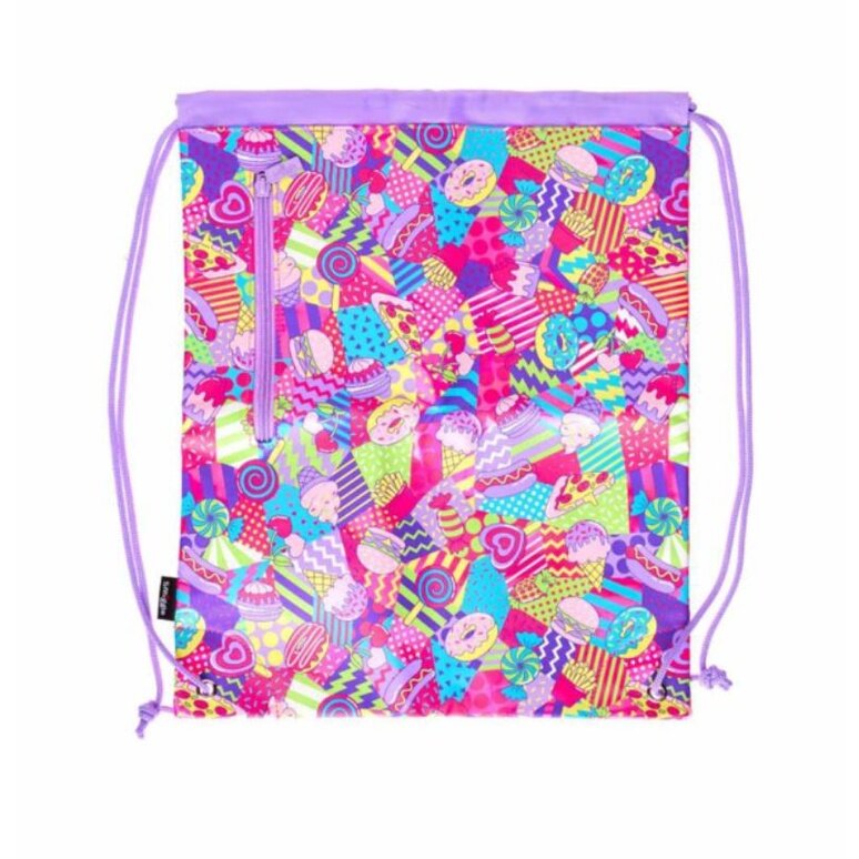 Smiggle drawstring bag with pocket hot sale