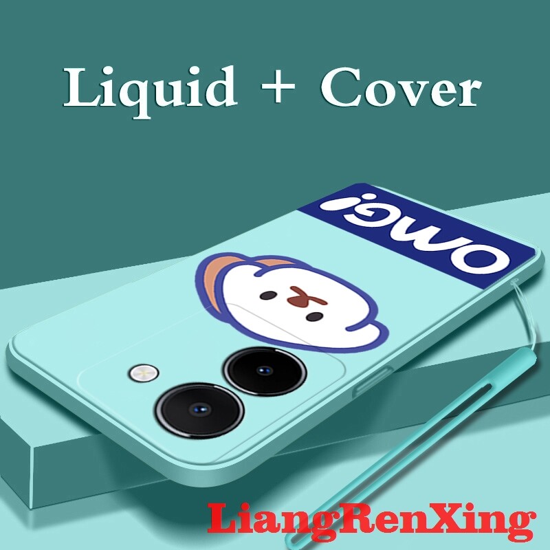 Casing VIVO Y36 4G phone case Softcase Liquid Silicone Protector Smooth shockproof Bumper Cover new design YTOMG01